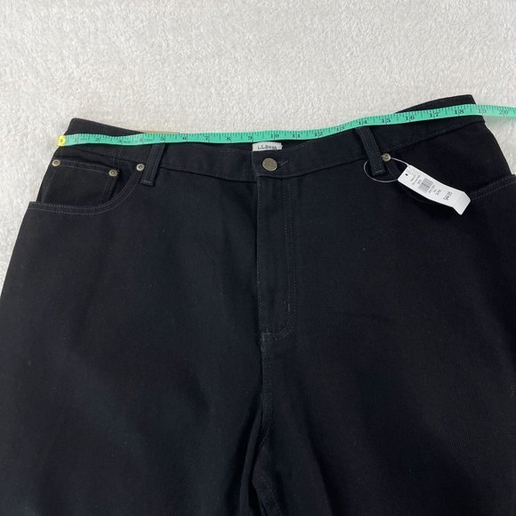 NEW LL‎ Bean Original Fit Relaxed Black Jeans Size 20 Petite Dbl L 299539 Cotton - Picture 5 of 11